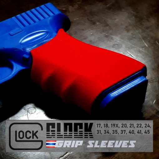 กริปยางซิลิโคนกันลื่น Glock Gen 1, 2 & 5 วัสดุคุณภาพสูง งานไทย พร้อมส่งฟรี Glock Grip Sleeves Anti-Slip